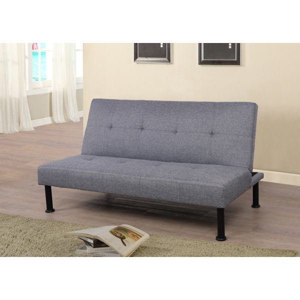 Latitude Run® Asher 64" Wide Futons Flexibly Convertible Couch To Bed